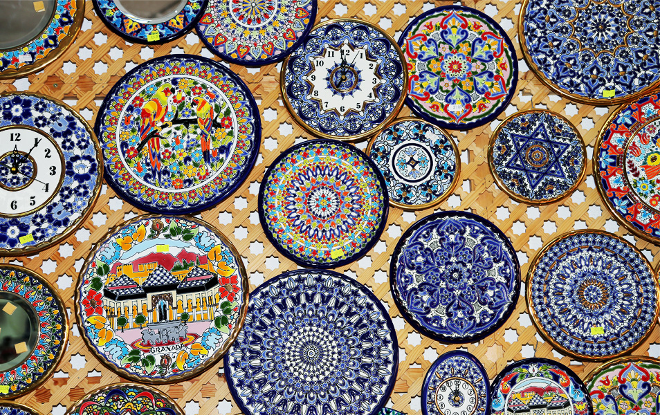 Muestra de cerámica típica de Granada