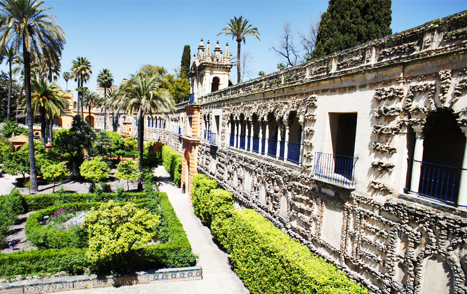 Jardines exteriores del Alcázar, escenario de Juego de Tronos en Sevilla
